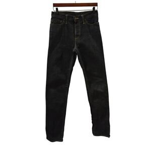 Raleigh Denim Jeans Handcrafted Made USA Dark Wash Mens 32X36 Slim Mid-rise